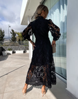 KAREN™ | Elegant Lace Maxi Dress