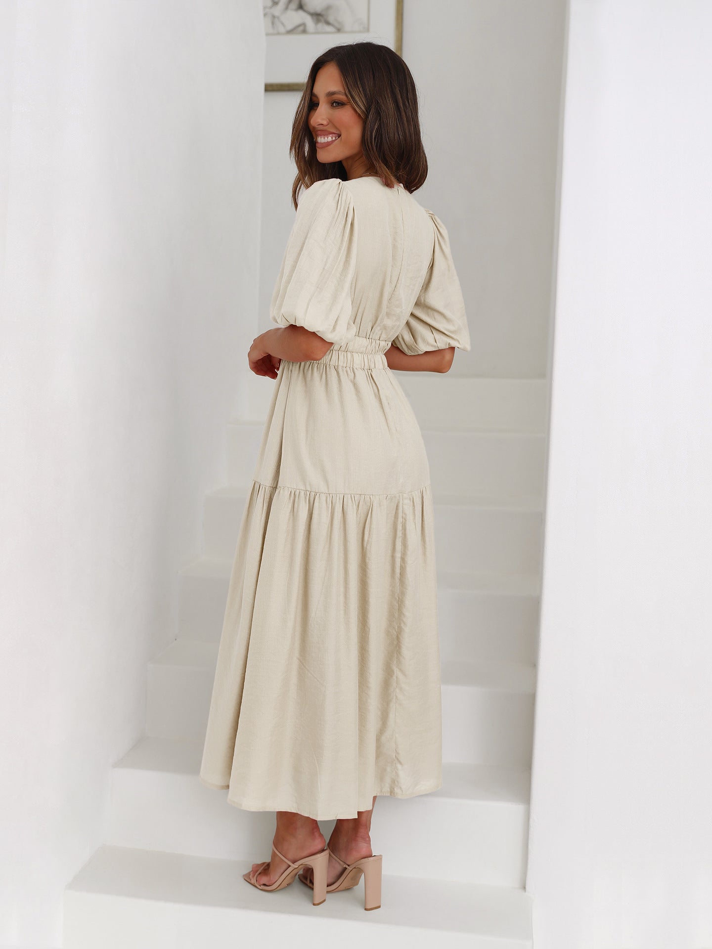 Enola™ | Puff Sleeves Dress