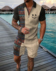 Time Traveler Polo Shirt & Shorts Co-Ord