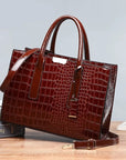 Fiorenza™ | Luxury Crocodile Pattern Tote Bag