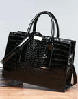 Fiorenza™ | Luxury Crocodile Pattern Tote Bag