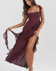 Selene - Ruffled Maxi Dress