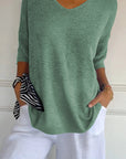 Alexa™ Knit Top with V-neck