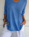 Alexa™ Knit Top with V-neck