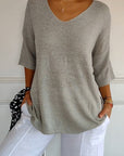 Alexa™ Knit Top with V-neck