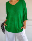 Alexa™ Knit Top with V-neck