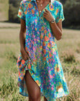 SARAH™ | Colorful Dress With Floral Print