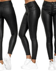 ZAYA - Faux Leather Stretch Pants