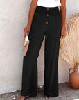 JAI - Linen Pants With High Waist