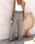 JAI - Linen Pants With High Waist