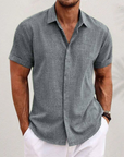 Giancarlo™ | Linen Short-Sleeved Shirt