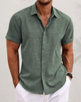 Giancarlo™ | Linen Short-Sleeved Shirt