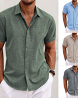 Giancarlo™ | Linen Short-Sleeved Shirt