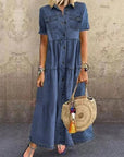 Aspen™ | Elegant Slimming Denim Dress