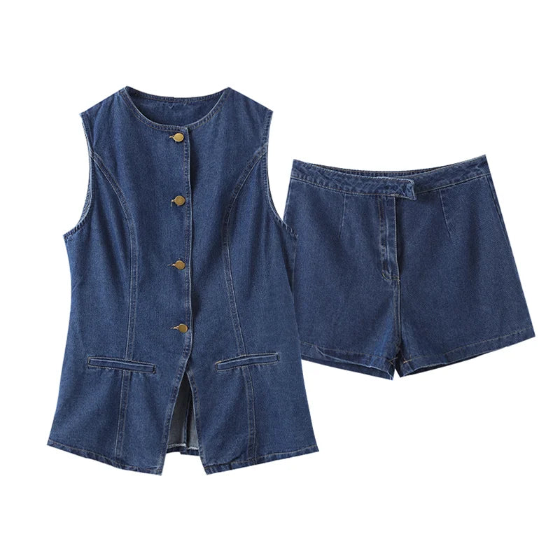 Alessia™ | Set Casual Denim 2 Pieces