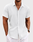 Giancarlo™ | Linen Short-Sleeved Shirt