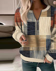 LAYLA™ | Casual Sweatshirt With Colour Blocks