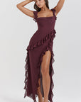 Selene - Ruffled Maxi Dress