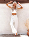 JAI - Linen Pants With High Waist