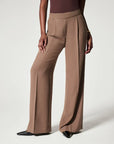 RUBY - Pleated Wide Leg Trousers