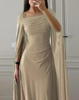 ALESSIA™ | Elegant Long Sleeve Lapel Dress