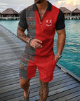 Time Traveler Polo Shirt & Shorts Co-Ord