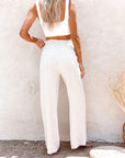 JAI - Linen Pants With High Waist