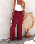 JAI - Linen Pants With High Waist