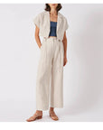 JETTA - Linen Wide-Leg Trousers