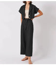 JETTA - Linen Wide-Leg Trousers