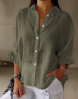 Giulianen™ - Elegant Linen Blouse