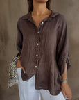 Giulianen™ - Elegant Linen Blouse